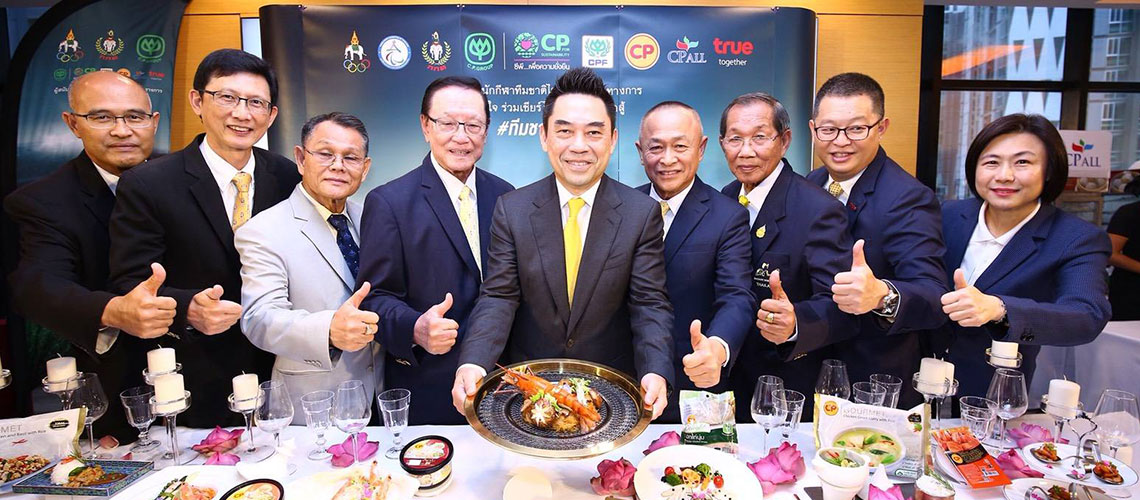 Charoen Pokphand Group (C.P. Group) announces its readiness to provide food and telecommunications support to Thai athletes participating in the Asian Games and Asian Para Games 2018 in Indonesia