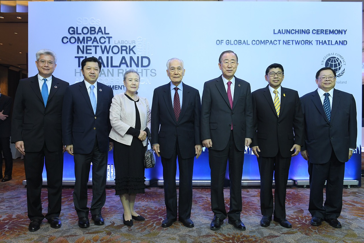 Ban Ki-moon attends launch of Global Compact Network Thailand, setting off private-sector collaboration for country’s sustainable development