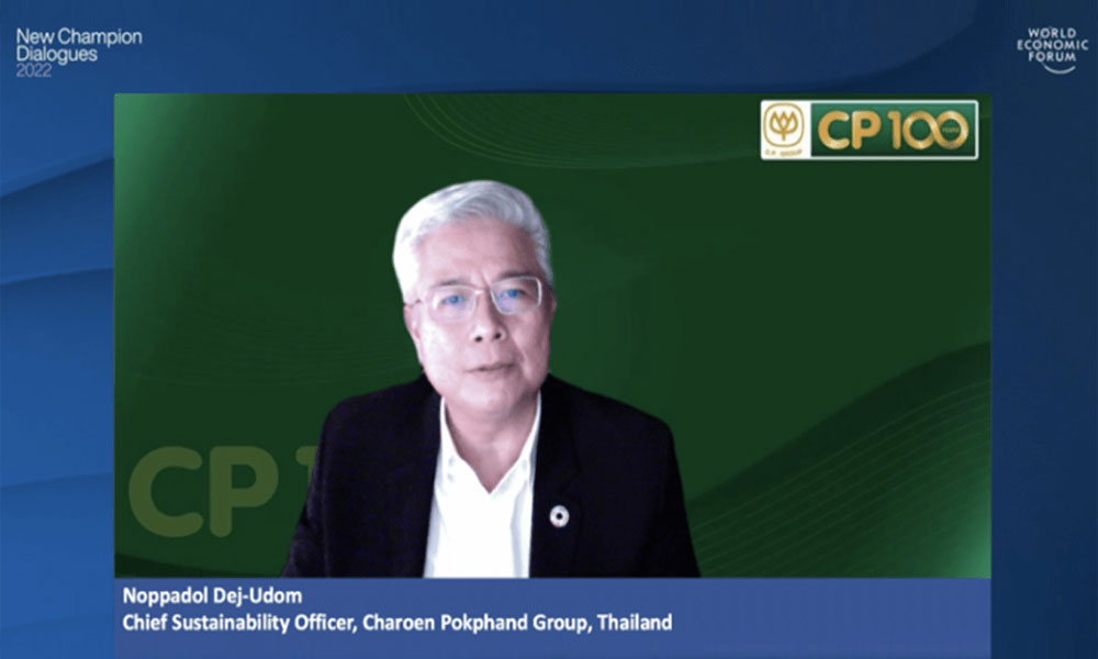Mr. Noppadol Dej-Udom joined business leaders in the World Economic Forum’s Annual Meeting of New Champions to discuss the topic “Decarbonizing Consumption Value Chains.
